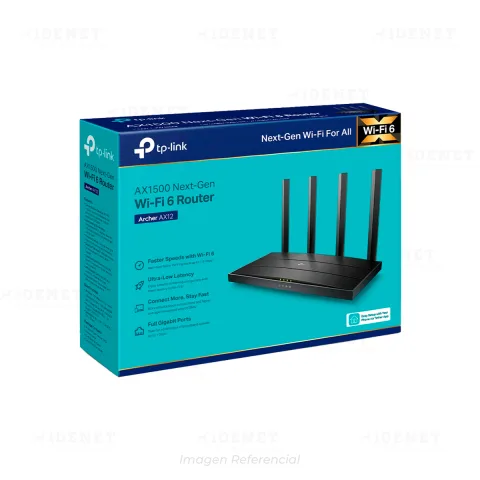 ROUTER TP-LINK Archer AX12 AX1500 Gigabit 4 ANTENAS WIFI 6