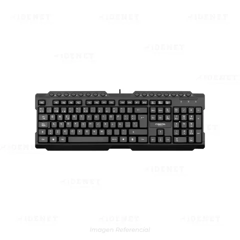 TECLADO CABLEADO CYBERTEL PRINCE K212+ BLACK
