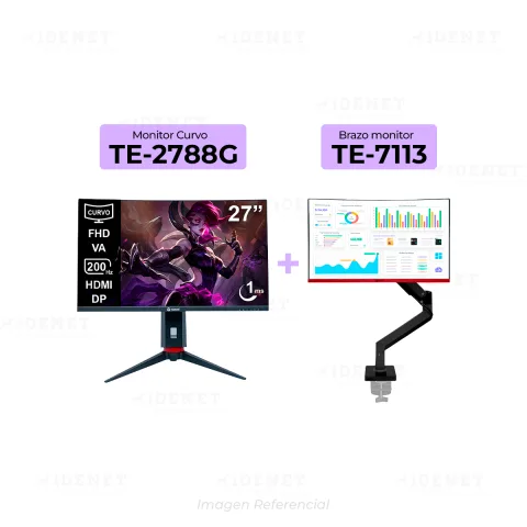 MONITOR+BRAZO Gaming TEROS TE-7113 + TE-2788G  (Combo/2in1)