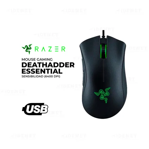 MOUSE Gaming RAZER DEATHADDER ESSENTIAL BLACK 6400 DPIs