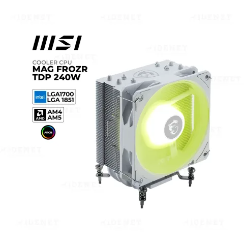 COOLER DE PROCESADOR MSI MAG FROZR 240W BLANCO