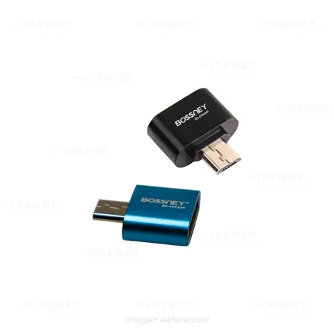 ADAPTADOR BOSSNEY OTG USB a V8/MICRO-USB BS-E9519M