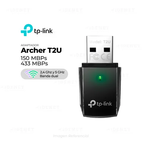 RED Wi-Fi USB TP-LINK ARCHER T2U AC600 Dual Banda (433Mbps)
