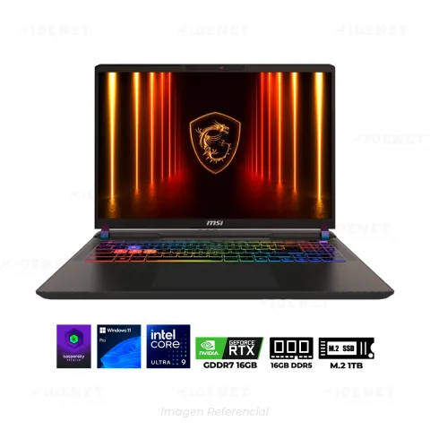 LAPTOP GAMER MSI VECTOR ULTRA 9 275HX 16GB 1TB RTX 5080 16GB