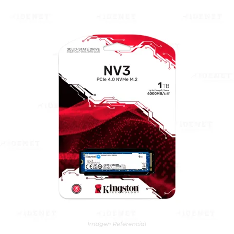 UNIDAD SSD M.2 PCIe 1TB KINGSTON NV3 G4 6000/4000