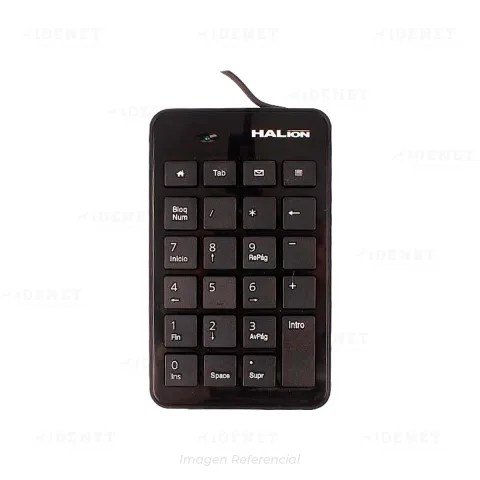 TECLADO NUMERICO HALION USB K-119 BLACK