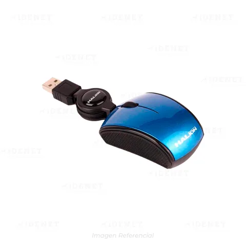 MOUSE HALION AVENGER MINI HA-480 AZUL RETRACTIL 1000DPIs