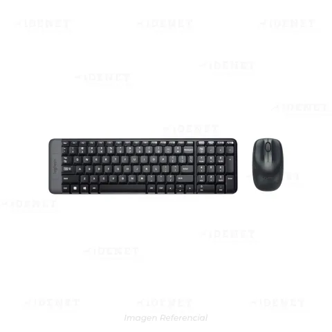 TECLADO Y MOUSE LOGITECH MK220 WIRELESS SP BLACK
