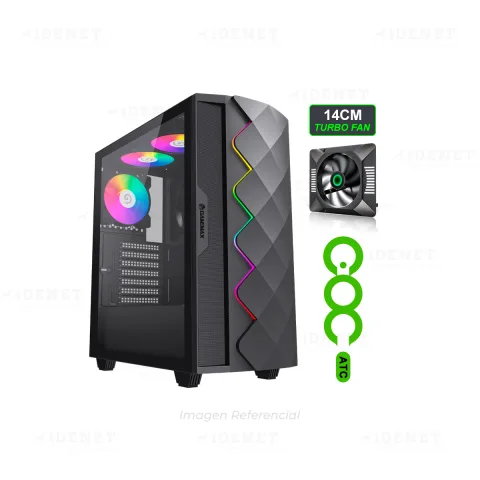 CASE Mid Tower GAMEMAX DIAMOND RGB BLACK