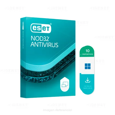 ESET NOD32 ANTIVIRUS 10 EQUIPOS 24 MESES