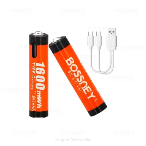 PILAS BOSSNEY RECARGABLE TIPO AAA BS-S3715-7