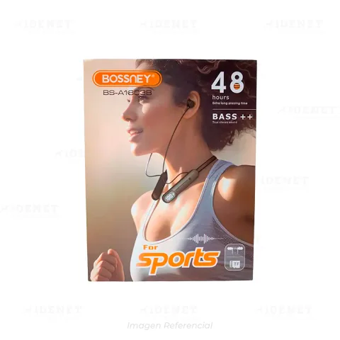 AURICULAR BLUETOOTH DEPORTIVO BOSSNEY BS-A1803B (48HRS)