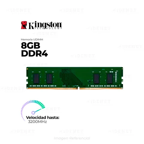 MEMORIA RAM KINGSTON KVR32N22S6/8 DDR4 8GB 3200 MHZ