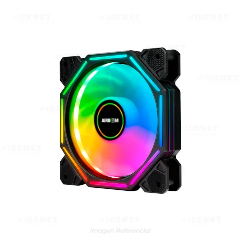 COOLER PARA PC AIRBOOM OCTAGON AB113 FAN 12CM RGB
