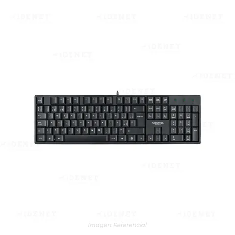 TECLADO CABLEADO CYBERTEL ROCKER CYB K100 BLACK