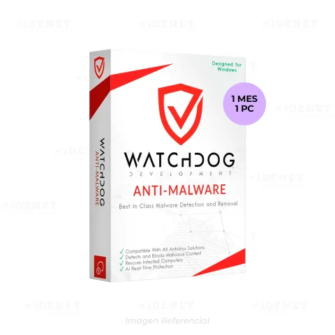 WATCHDOG ANTIMALWARE 1 EQUIPO (SUSCRIPCION MENSUAL)