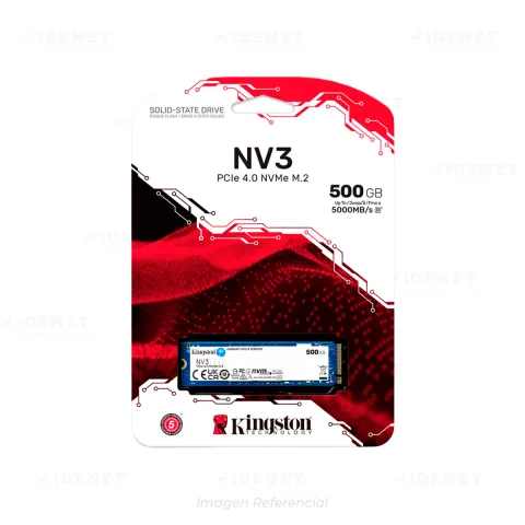 UNIDAD SSD M.2 PCIe 500GB KINGSTON NV3 G4 5000/3000