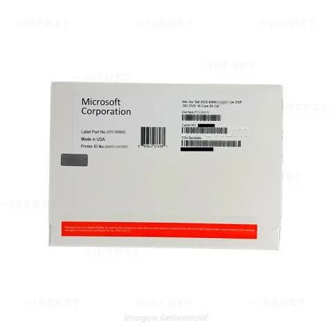 WINDOWS SERVER 2025 STANDARD 64 BITS ESPAÑOL OEM (LICENCIA FISICA)