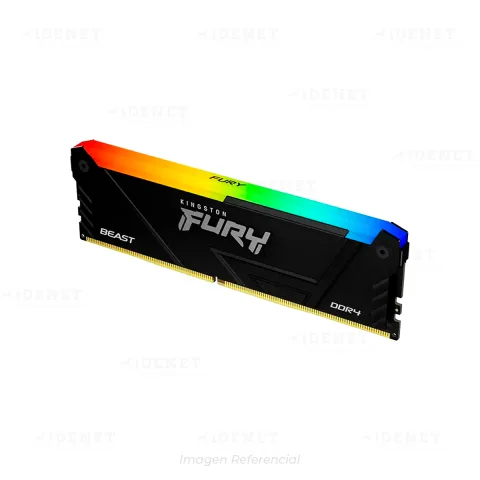MEMORIA RAM KINGSTON FURY BEAST 16GB RGB DDR4 3200MHZ BLACK