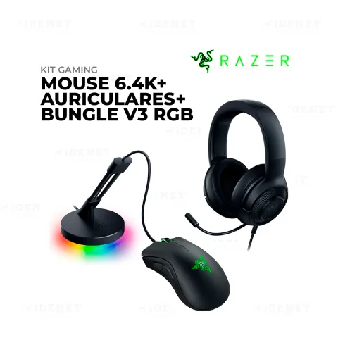 KIT RAZER GAMING ON BUNDLE CHROMA RGB, MOUSE Y AURICULAR