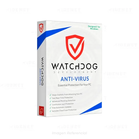 WATCHDOG ANTIVIRUS 1 EQUIPO 12 MESES