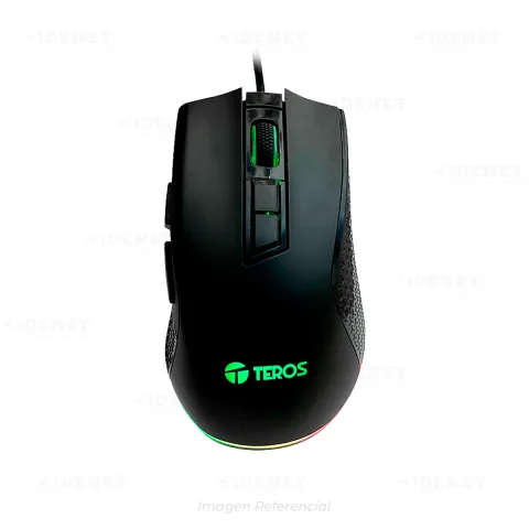 MOUSE GAMER CABLEADO TEROS TE-1211G RGB 12800 DPIs