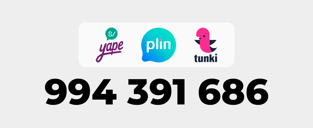 Billetera Digital (Yape, Plin o Tunki)