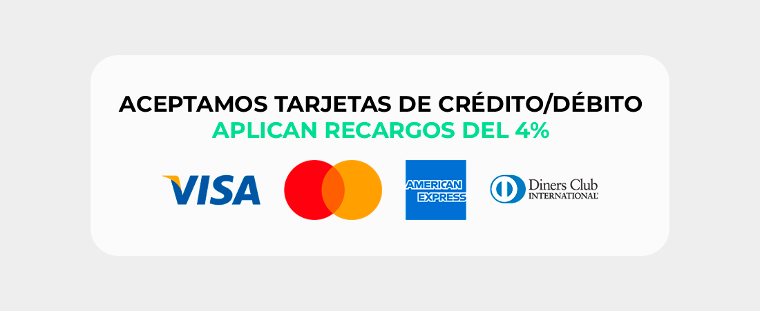 Pagos con tarjetas de Crédito y Débito