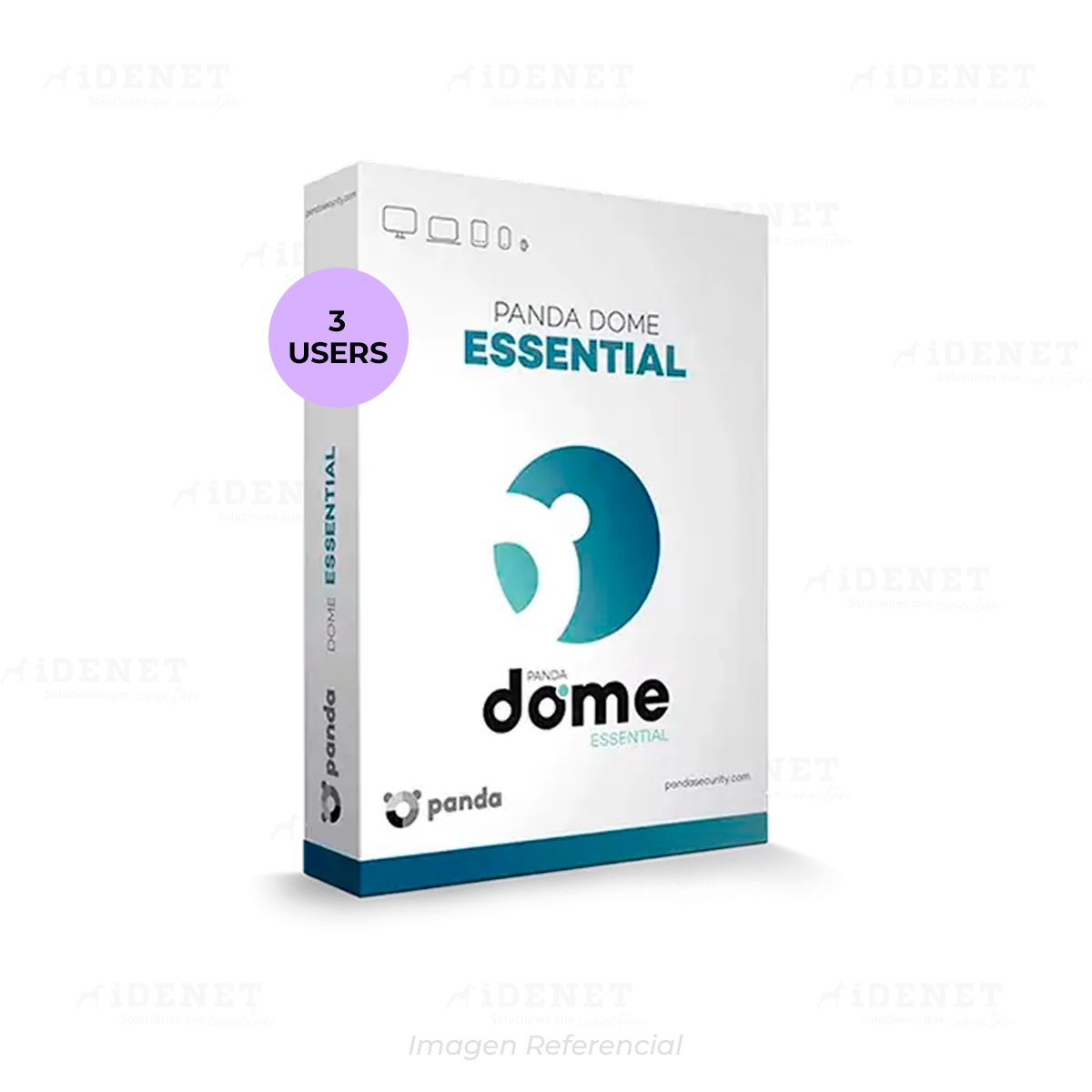 ANTIVIRUS PANDA DOME ESSENTIAL 3 EQUIPOS 12 MESES
