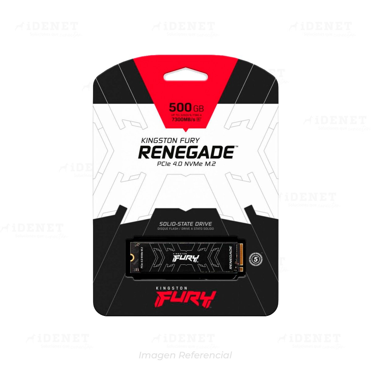 UNIDAD SSD M.2 PCIe 500GB KINGSTON FURY RENEGADE 7300/3900