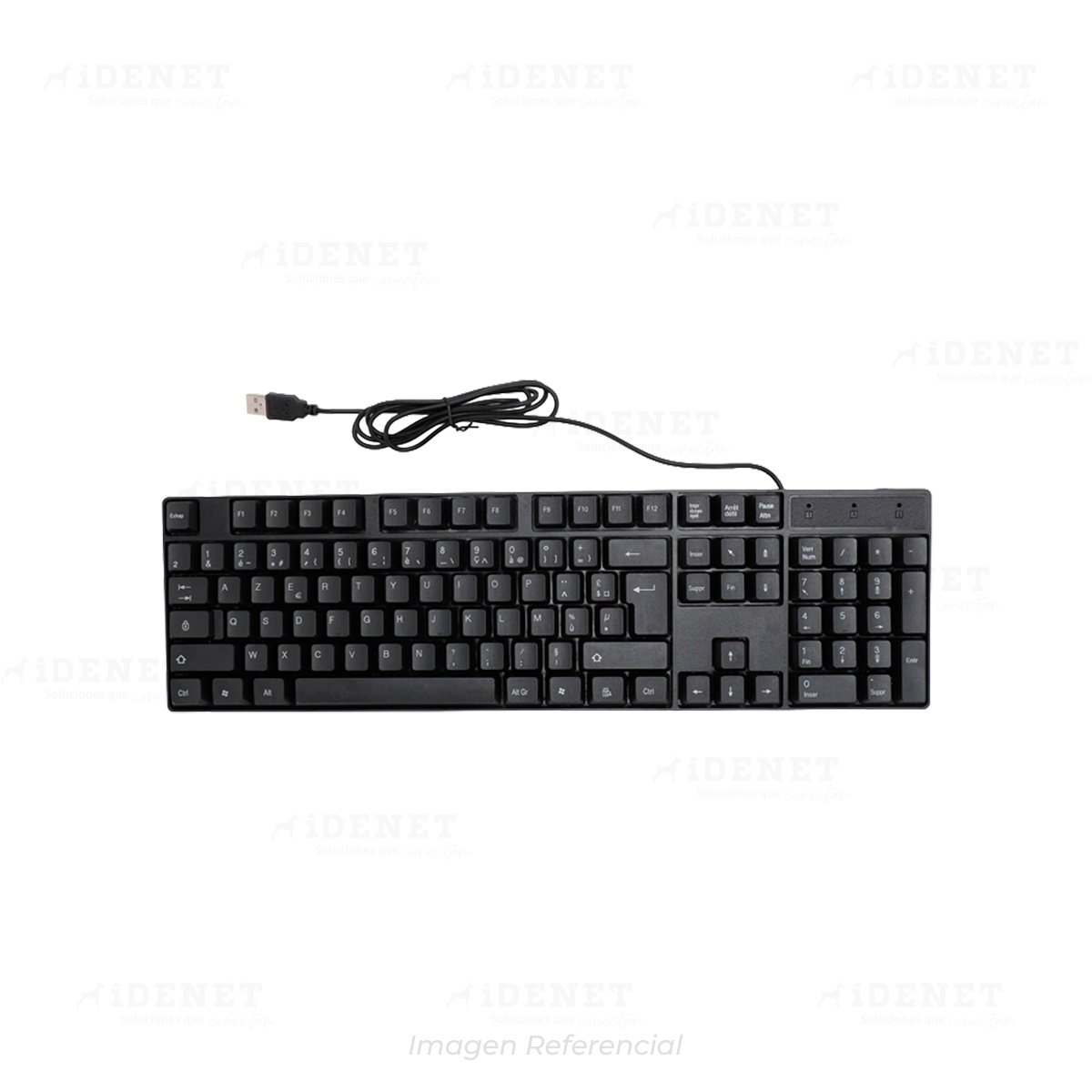 TECLADO CABLEADO USB K1800 ENGLISH BLACK
