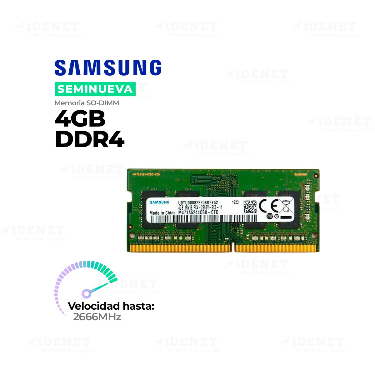 Memoria RAM Samsung M471A5244CB0-CTD SODIMM 4GB DDR4 2666 MHZ