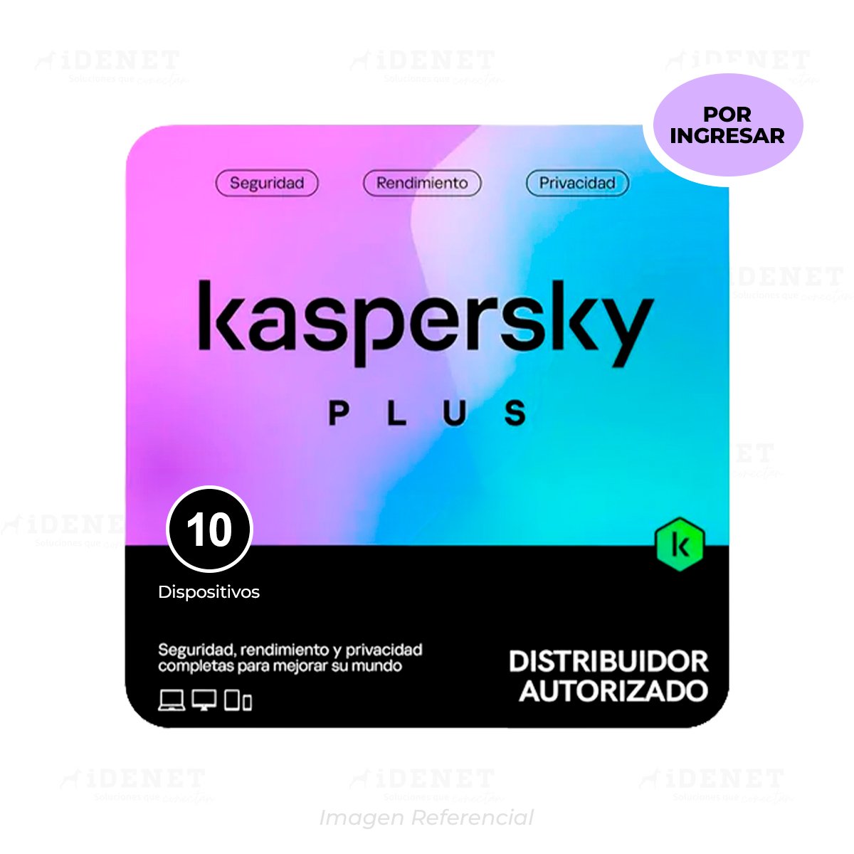 ANTIVIRUS KASPERSKY PLUS 10 EQUIPOS 12 MESES