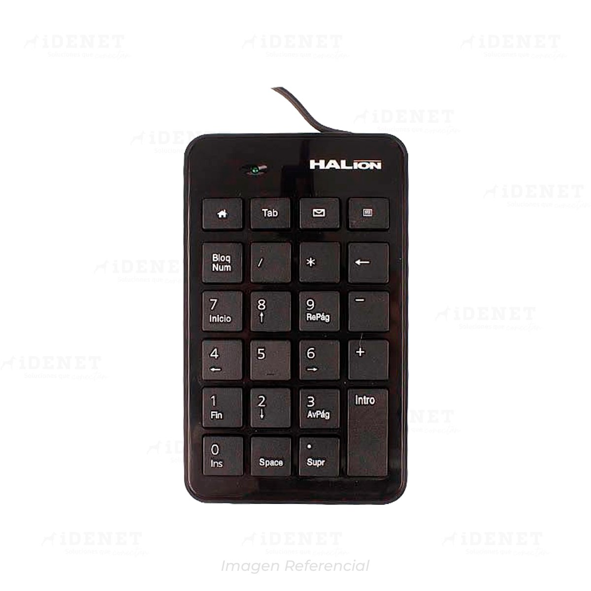TECLADO NUMERICO HALION USB K-119 BLACK