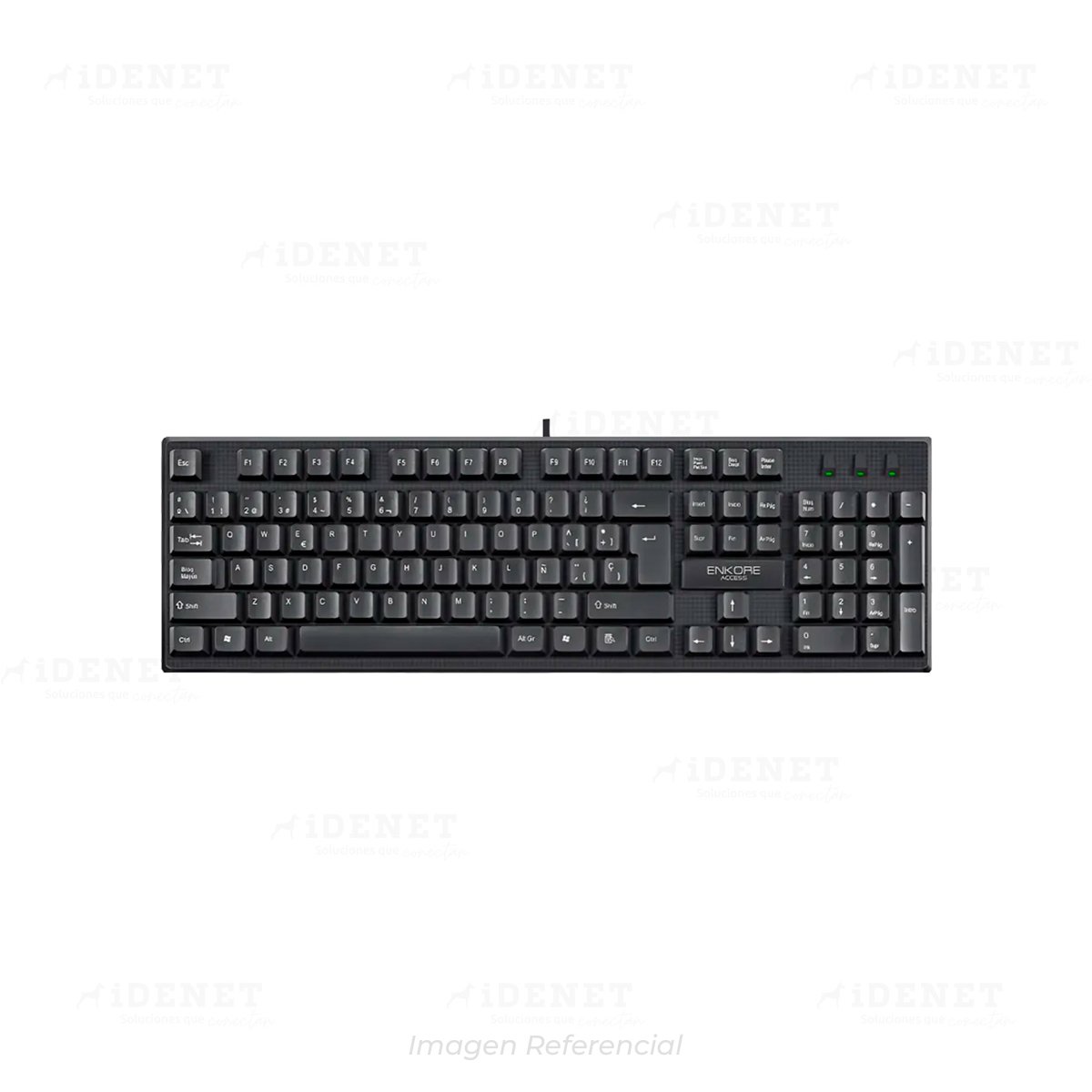 TECLADO CABLEADO ENKORE ACCESS ENK308 BLACK