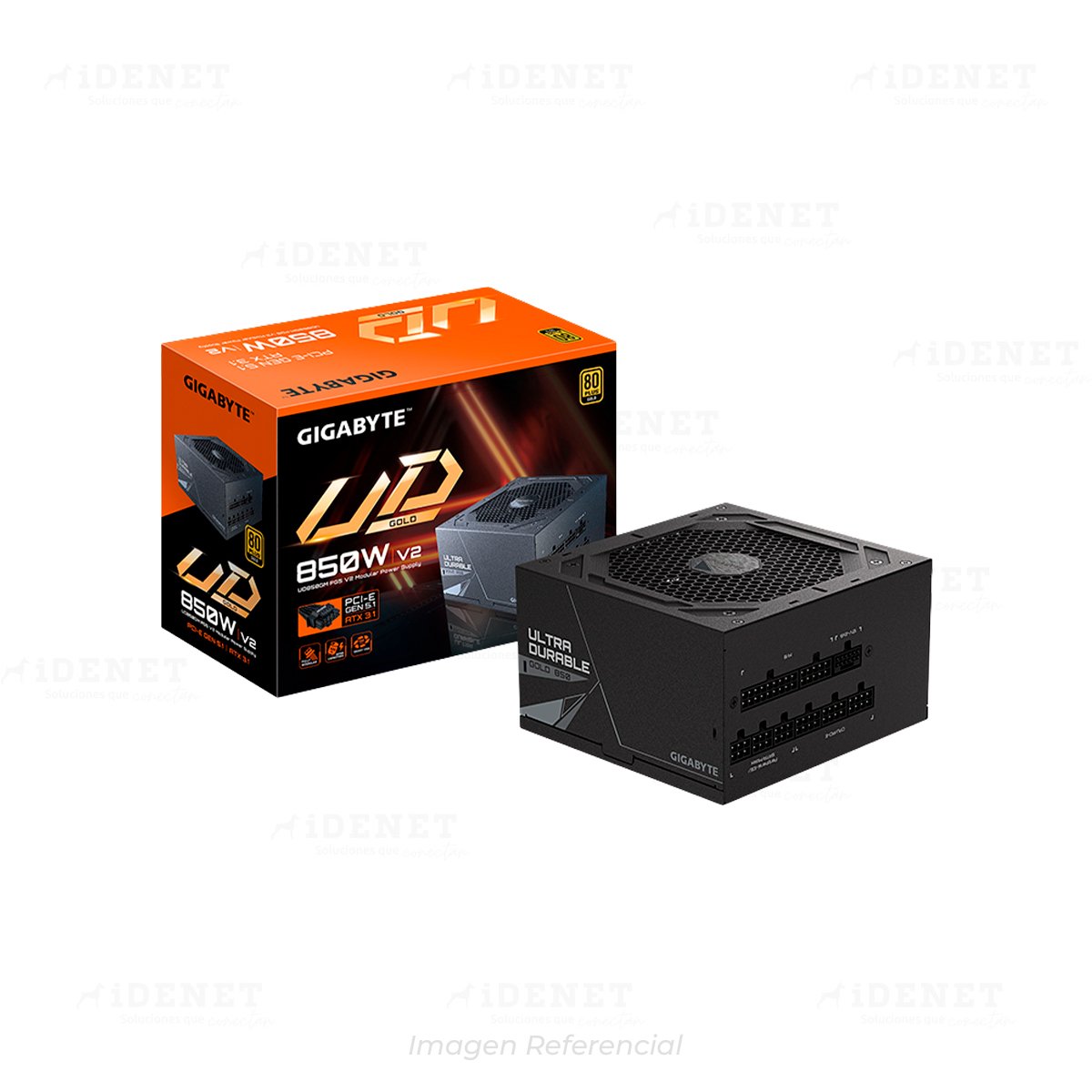 FUENTE 850W GIGABYTE 80+ GOLD FULL MODULAR BLACK