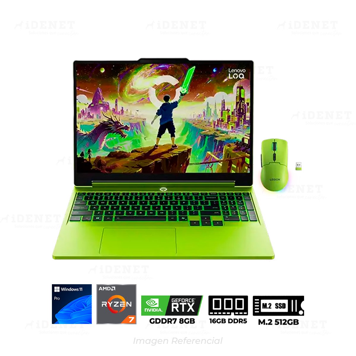 LAPTOP GAMER LENOVO LOQ 15.3P AMD 16GB M.2 512GB RTX 5050 8GB