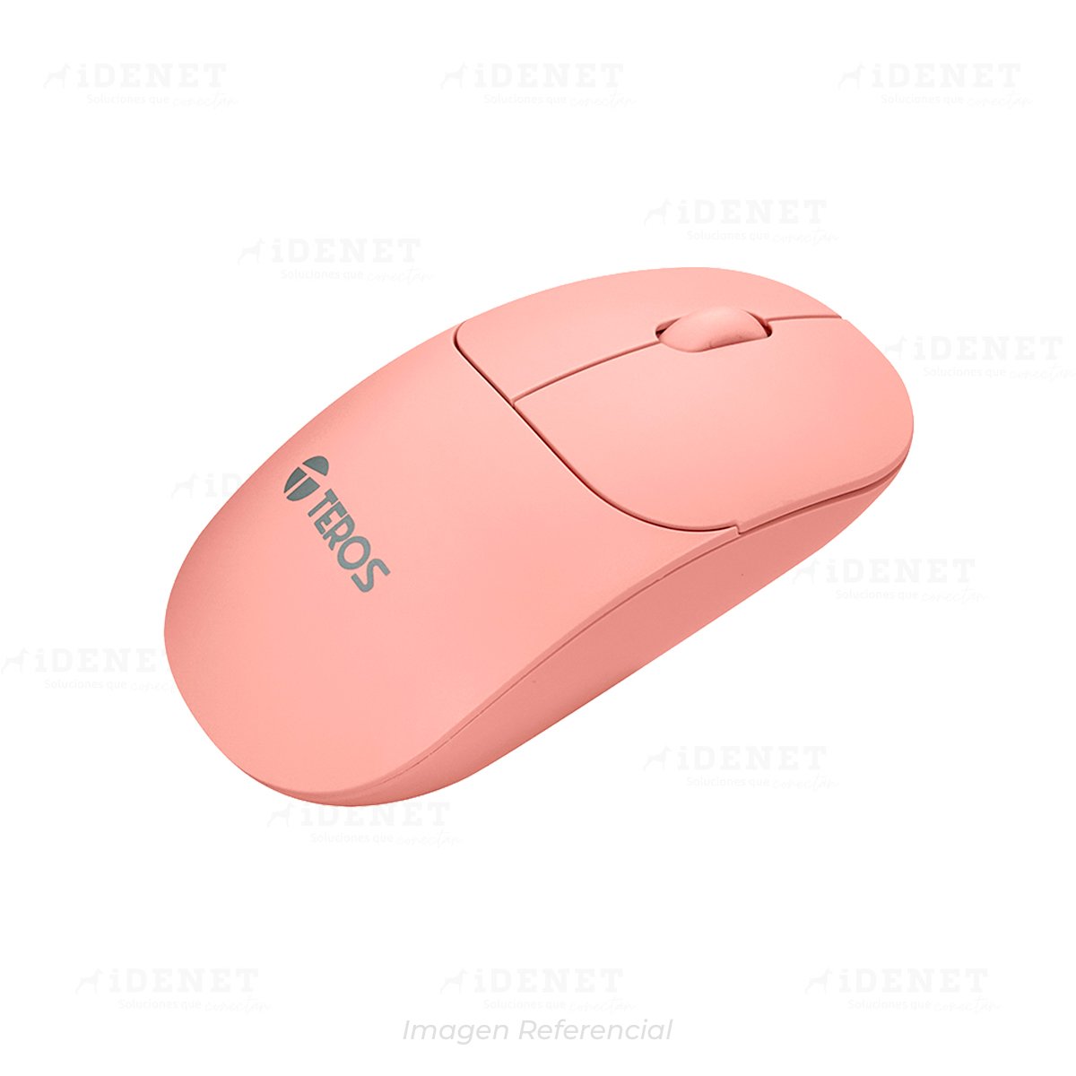 MOUSE TEROS TE-1218 WIRELESS 1000 DPIs ROSADO/PASTEL