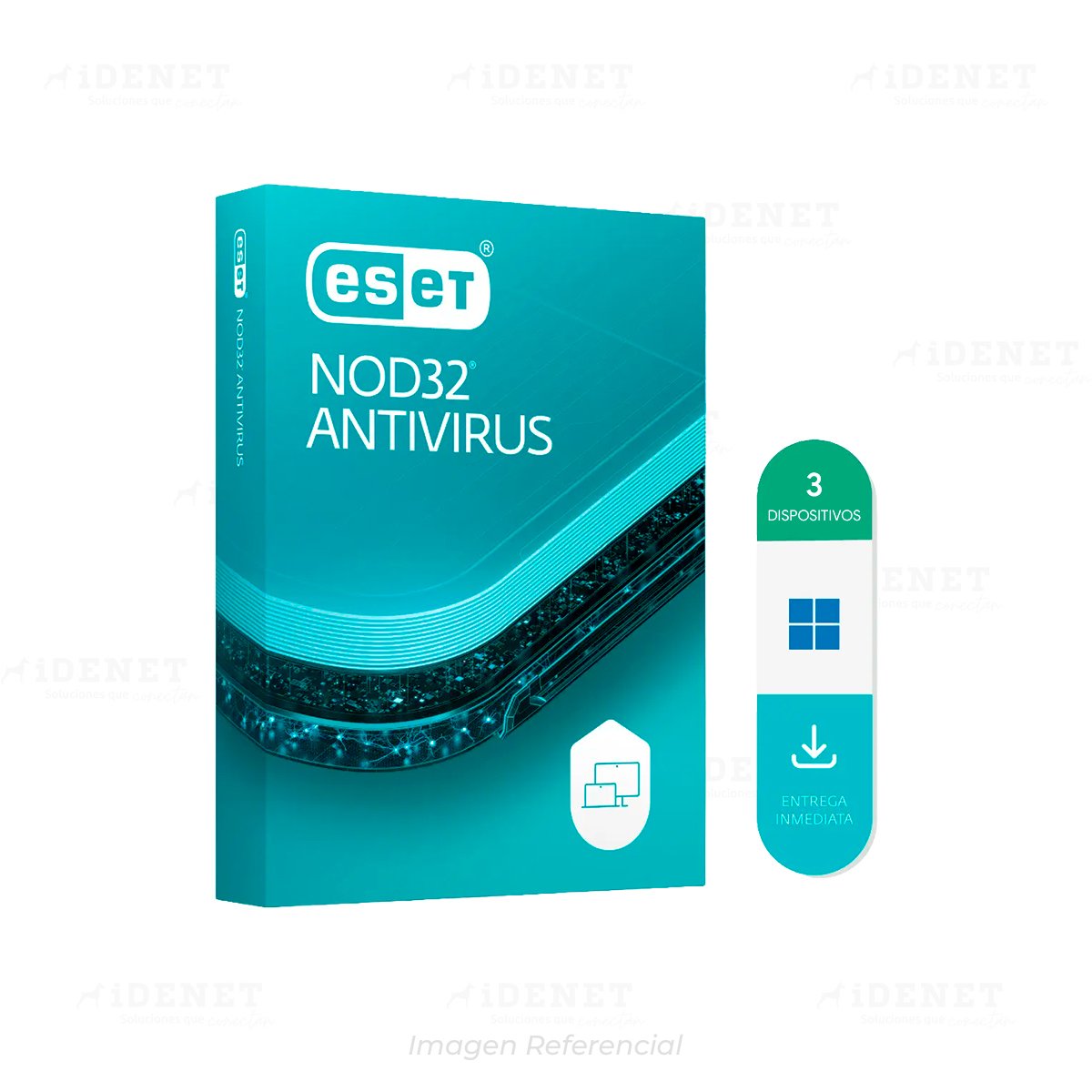 ESET NOD32 ANTIVIRUS 3 EQUIPOS 12 MESES