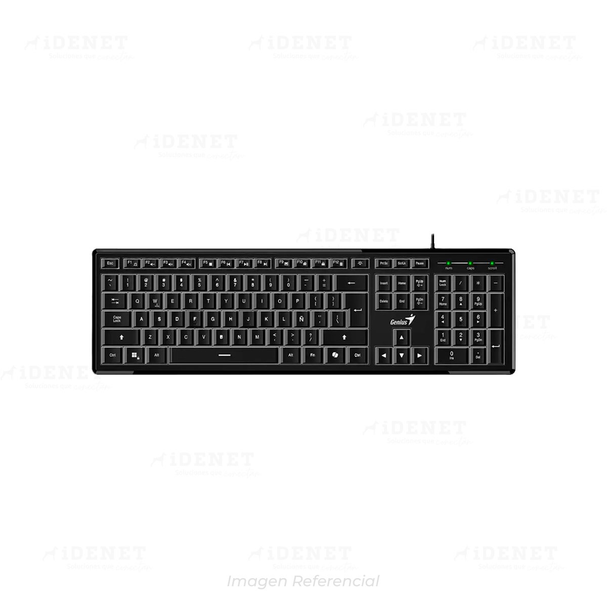 TECLADO GENIUS SLIMSTAR 820 AI COPILOT BLACK