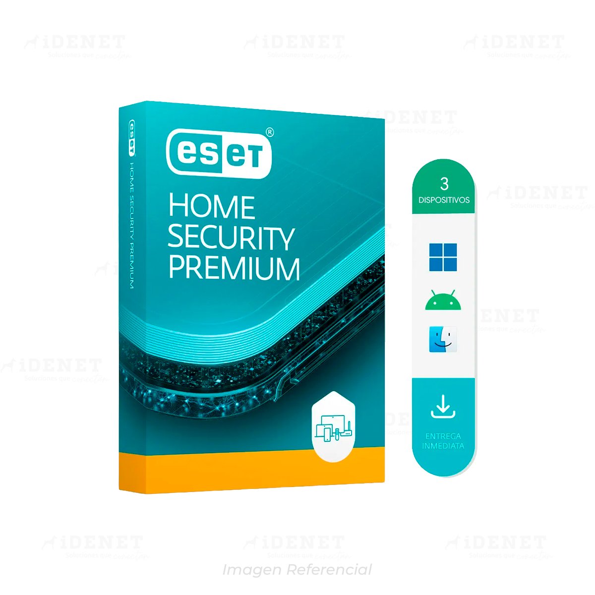 ESET HOME SECURITY PREMIUM 3 EQUIPOS 12 MESES