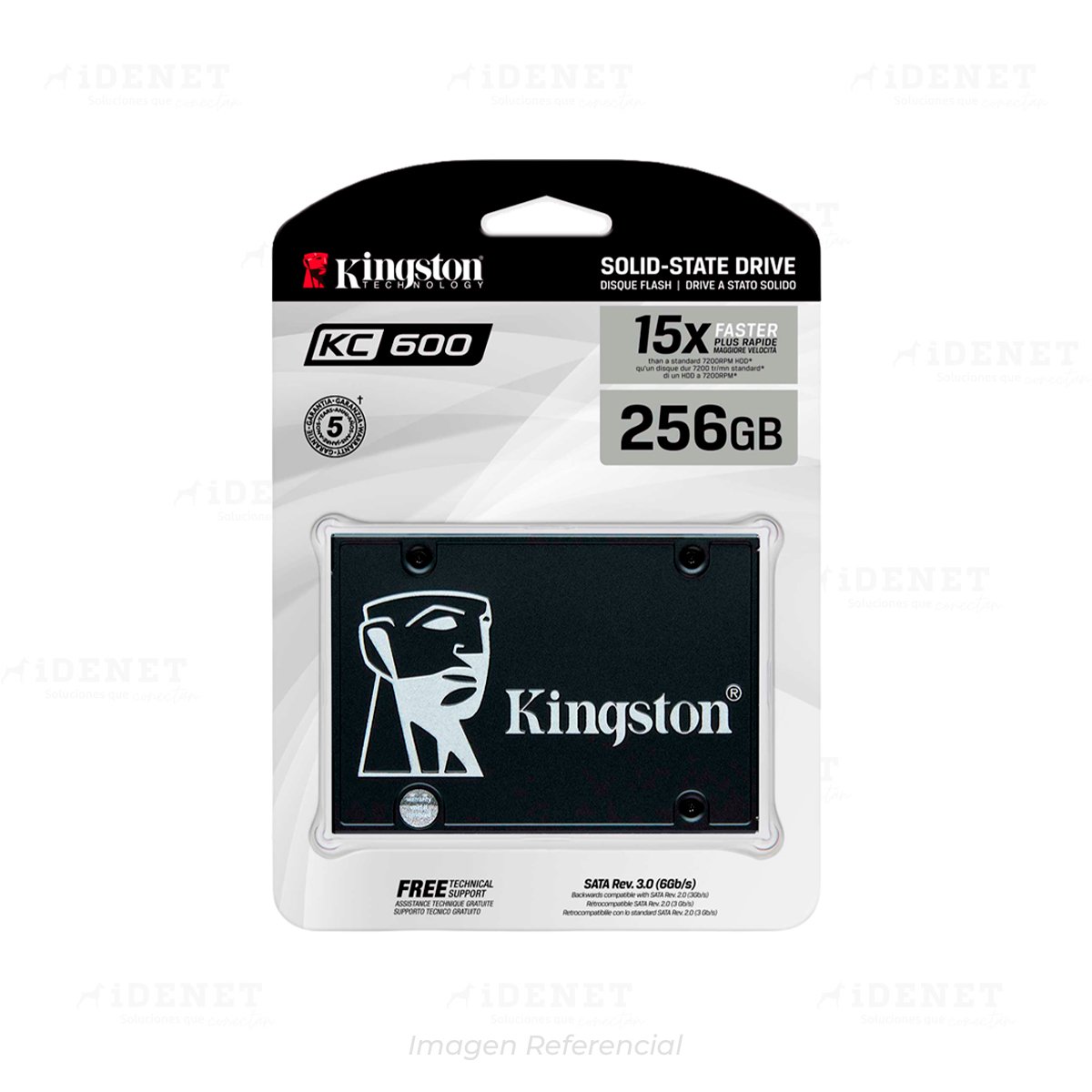 UNIDAD SSD 2.5 SATA K600 256GB KINGSTON