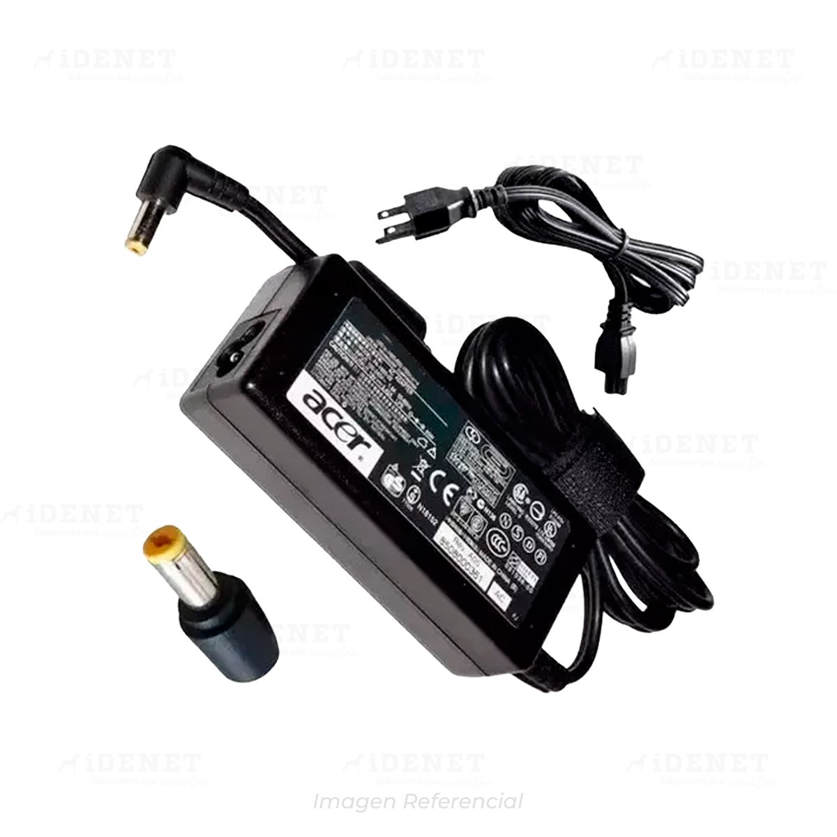 CARGADOR PARA ACER 19V 3.42A 65W (PUNTA USB AMARILLA)