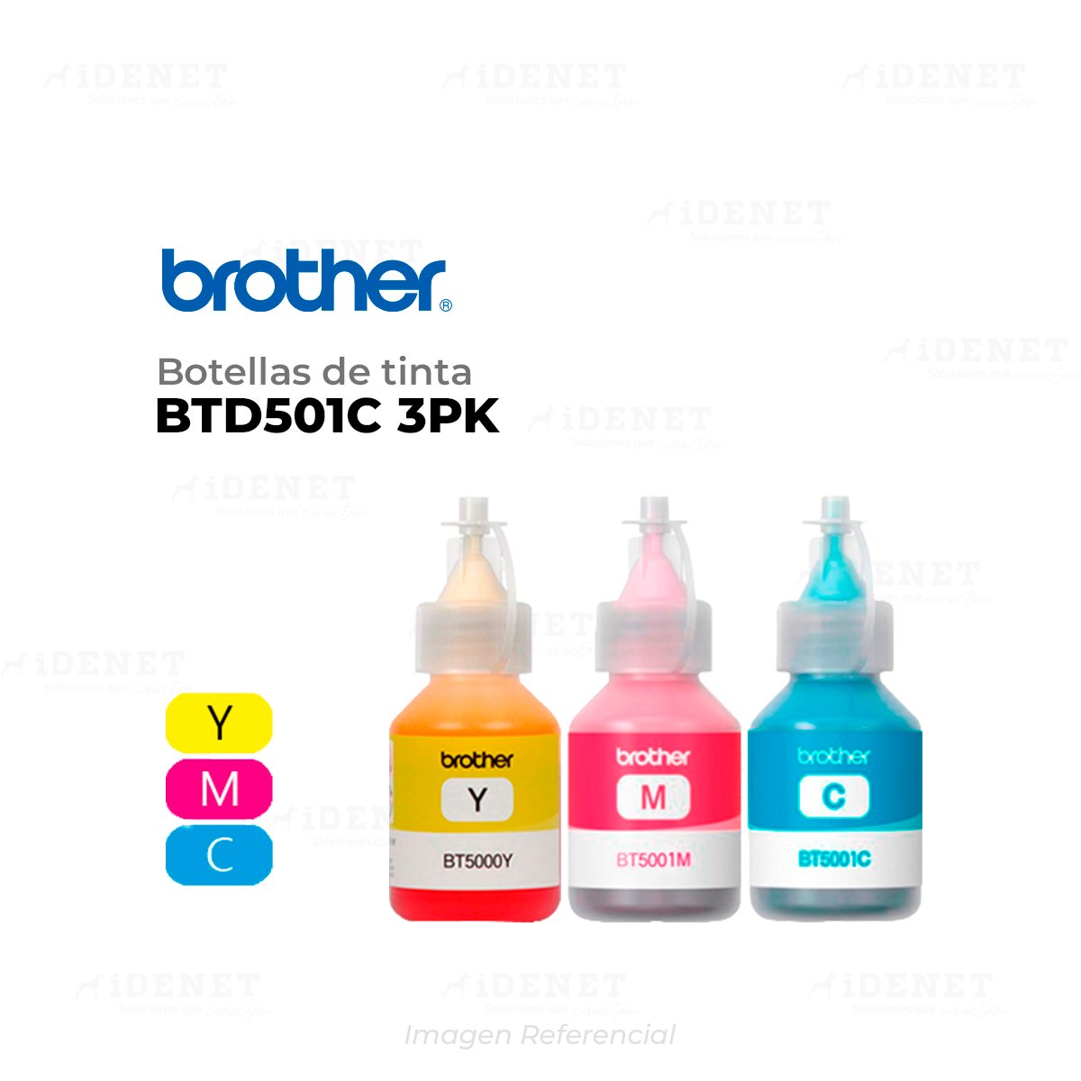 TINTA BROTHER 5001 3PK TRIPACK 48.8ml C/U
