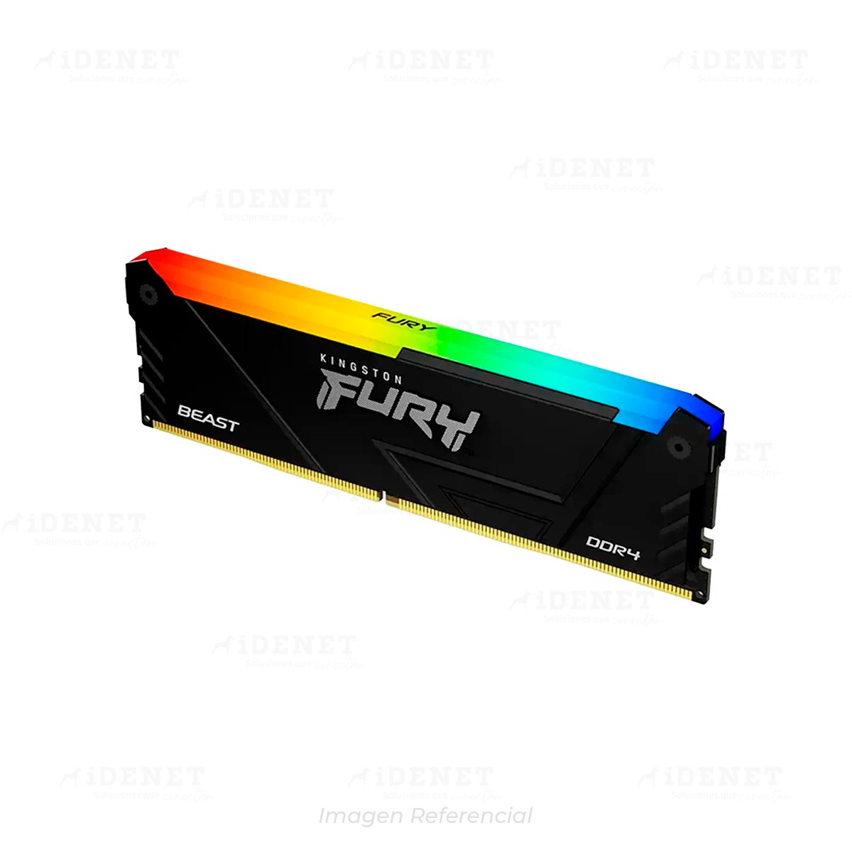 MEMORIA RAM KINGSTON FURY BEAST 16GB RGB DDR4 3200MHZ BLACK