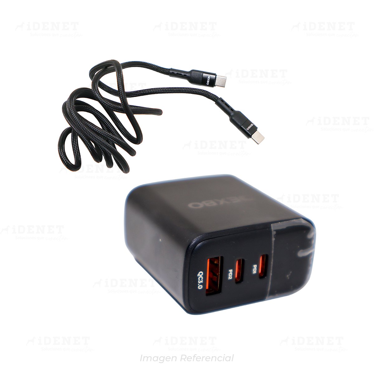 CARGADOR PARA CELULAR DEXBO MOD-E5183C 120W TIPO C