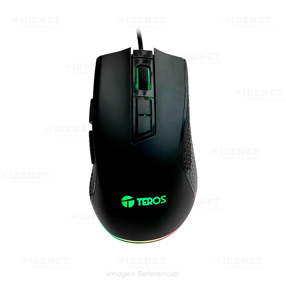 MOUSE GAMER CABLEADO TEROS TE-1211G RGB 12800 DPIs